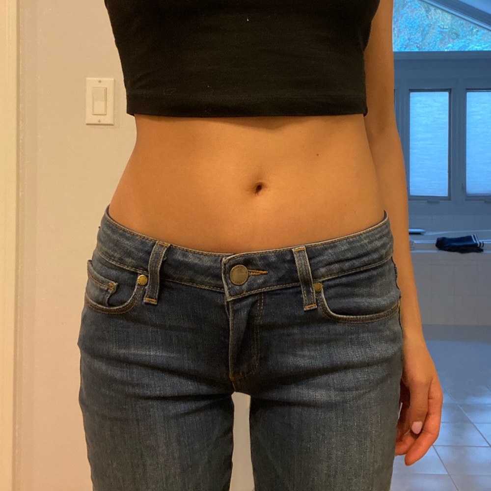 LOW RISE Paige denim size 24 straight peg